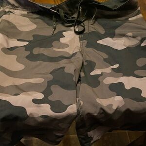 Camo oakley swim trunks
